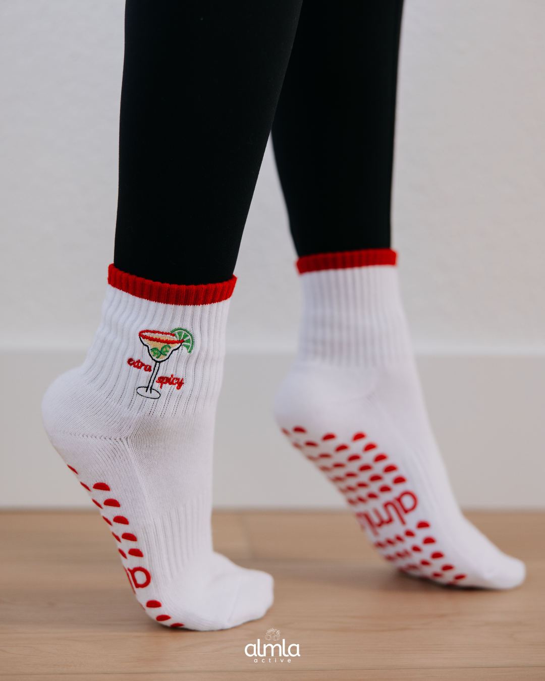 Extra Spicy Margarita Pilates Grip Socks
