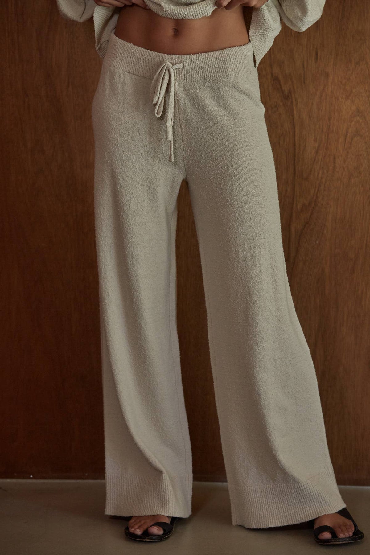 Knit Sweater Wide Leg Pants