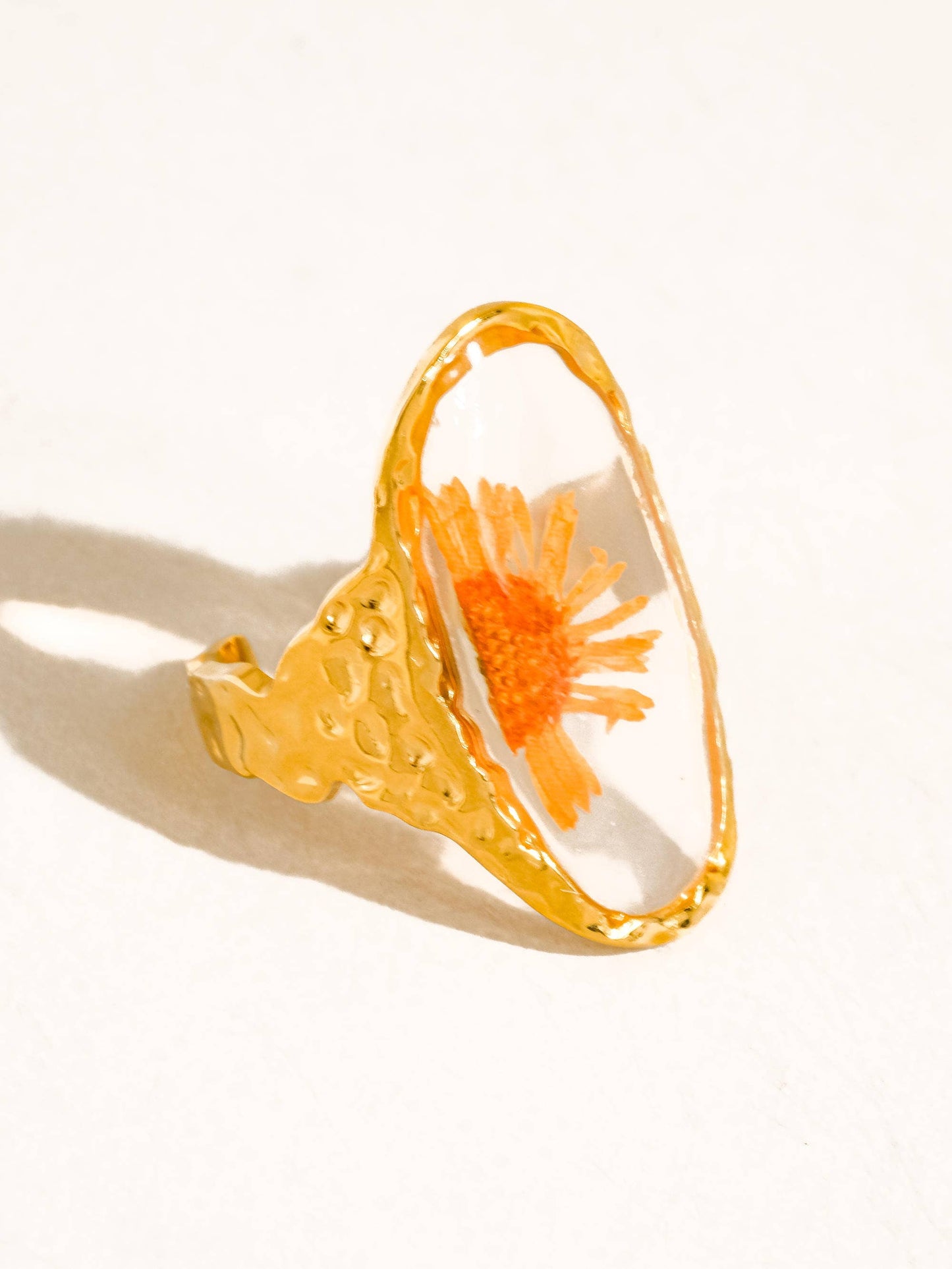 Mesa 18K Gold Non-Tarnish Sunflower Statement Ring
