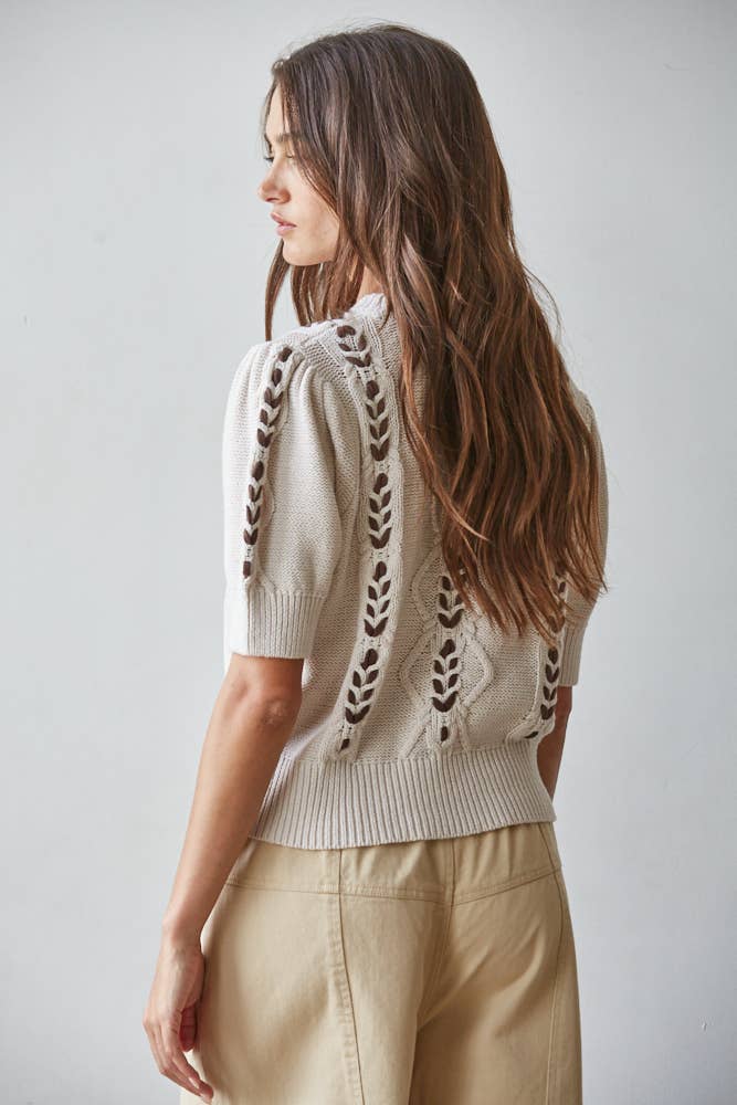 Knit Ribbon Sweater
