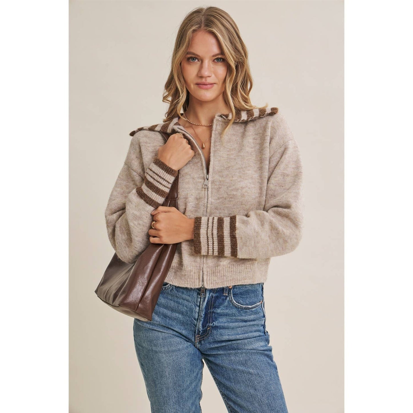 Harbor Morning Sailor Collar Sweater