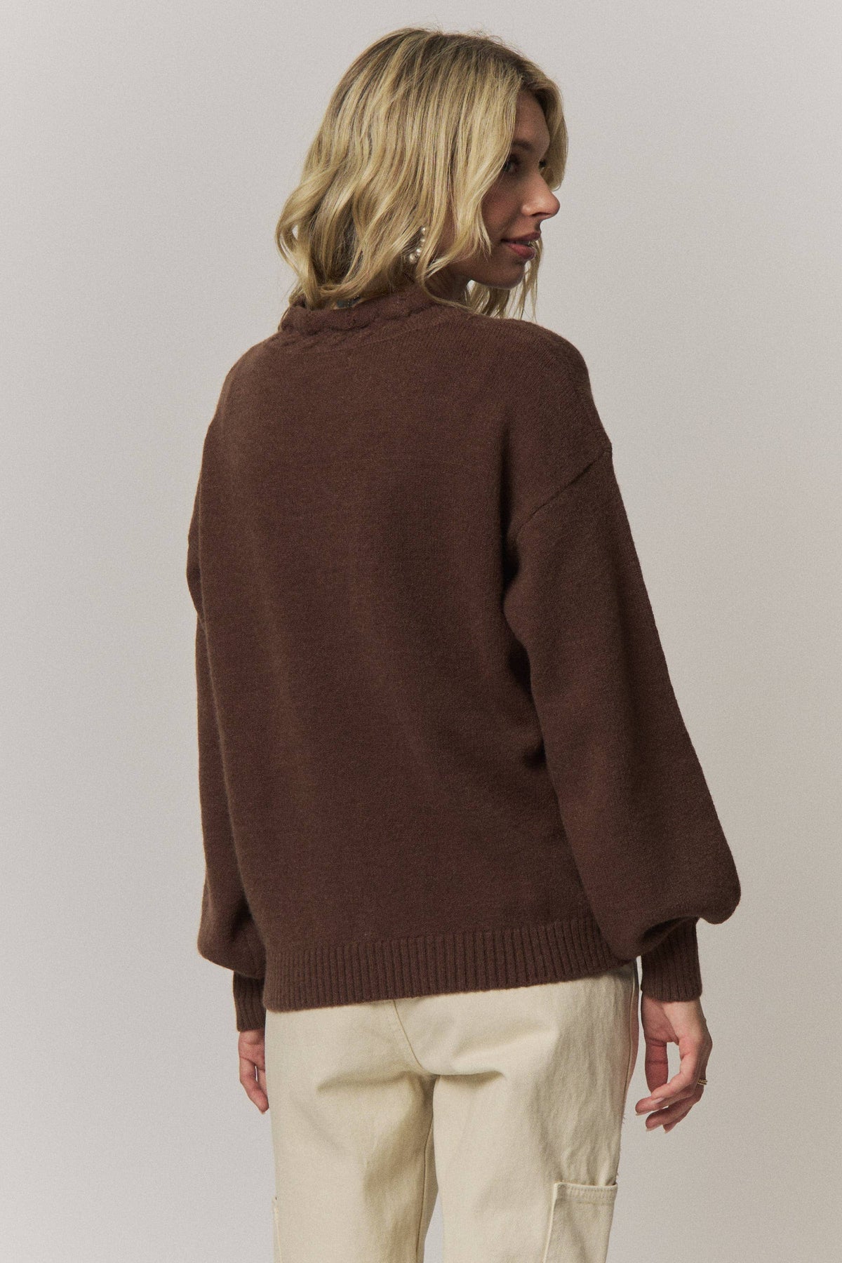 Scalloped Button Down Cardigan