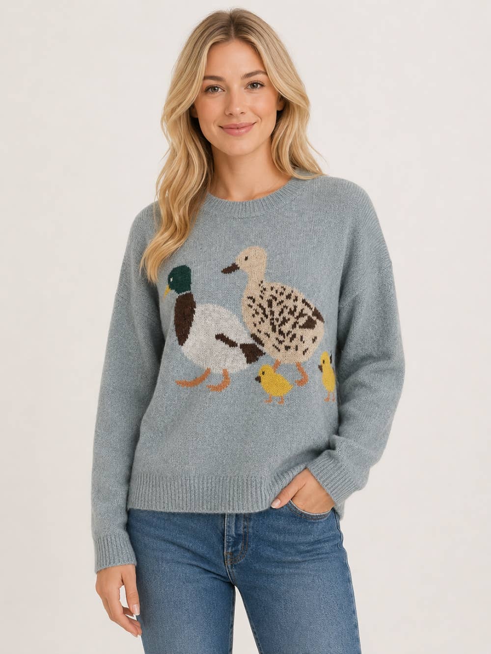 Duck Family Crewneck Sweater