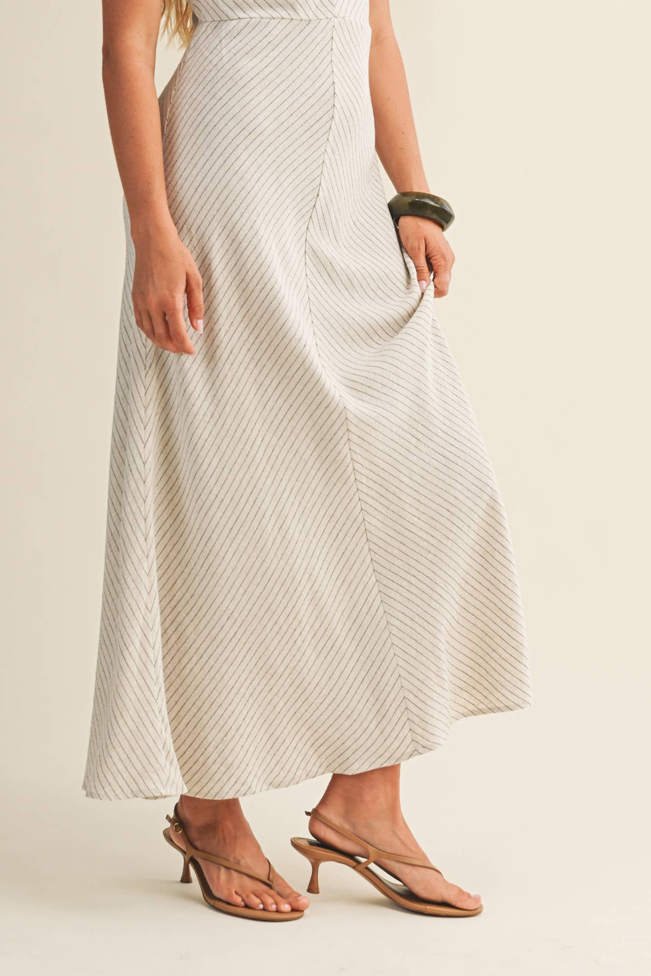 Chevron Pinstripe Dress
