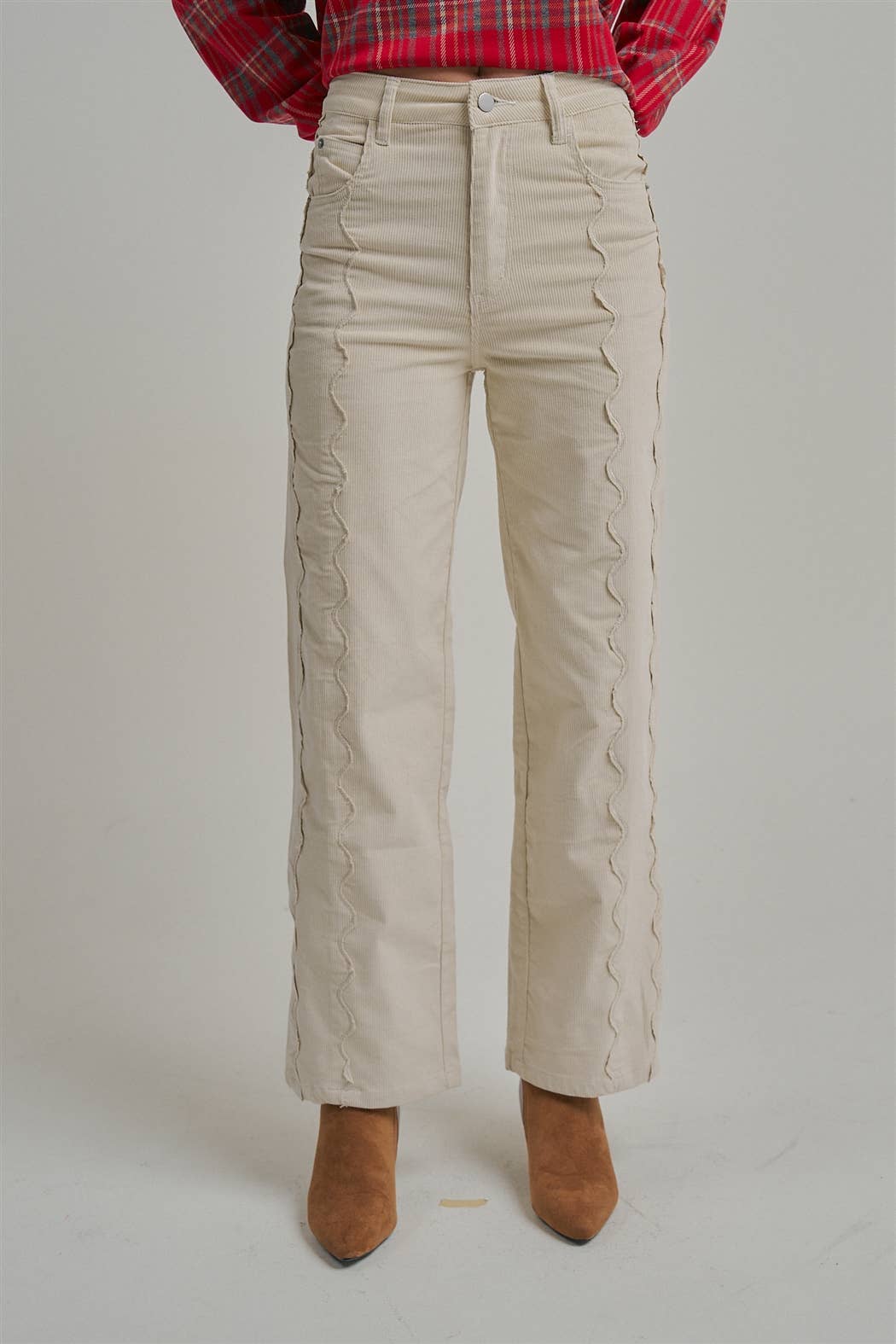 Stretch Corduroy Wide Leg Pants