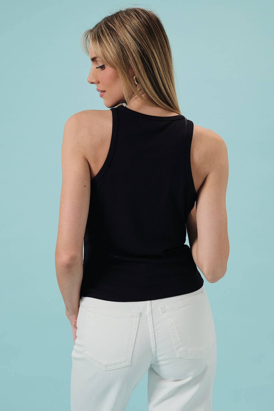 Beaded Flag Ribbed Tank