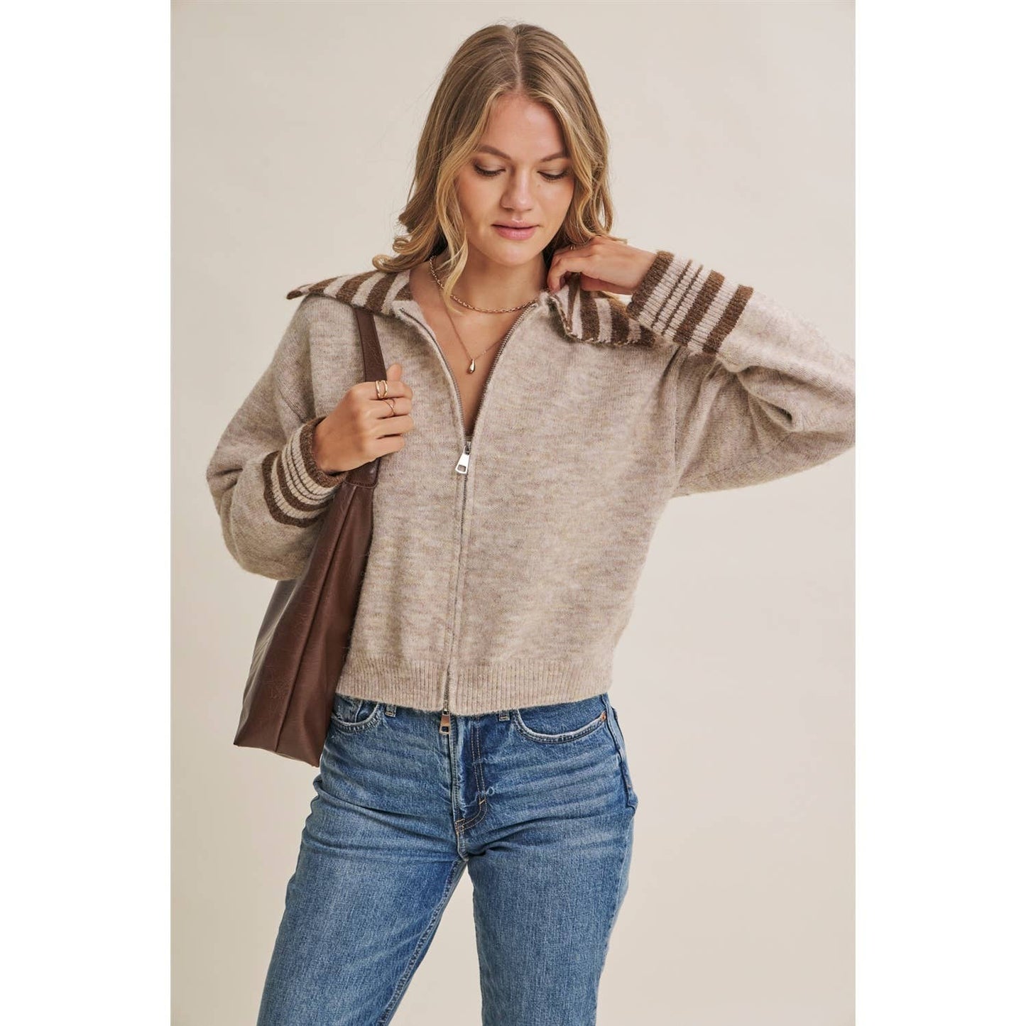 Harbor Morning Sailor Collar Sweater