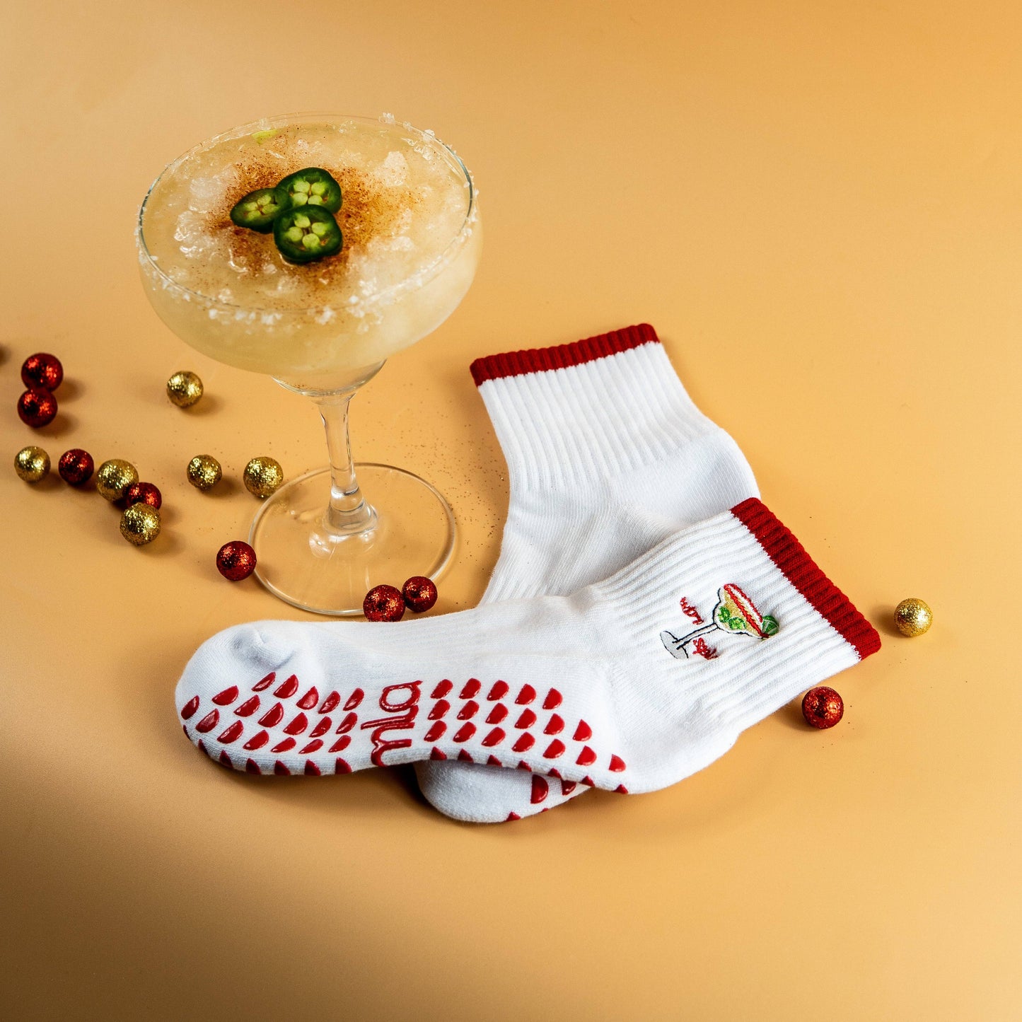 Extra Spicy Margarita Pilates Grip Socks