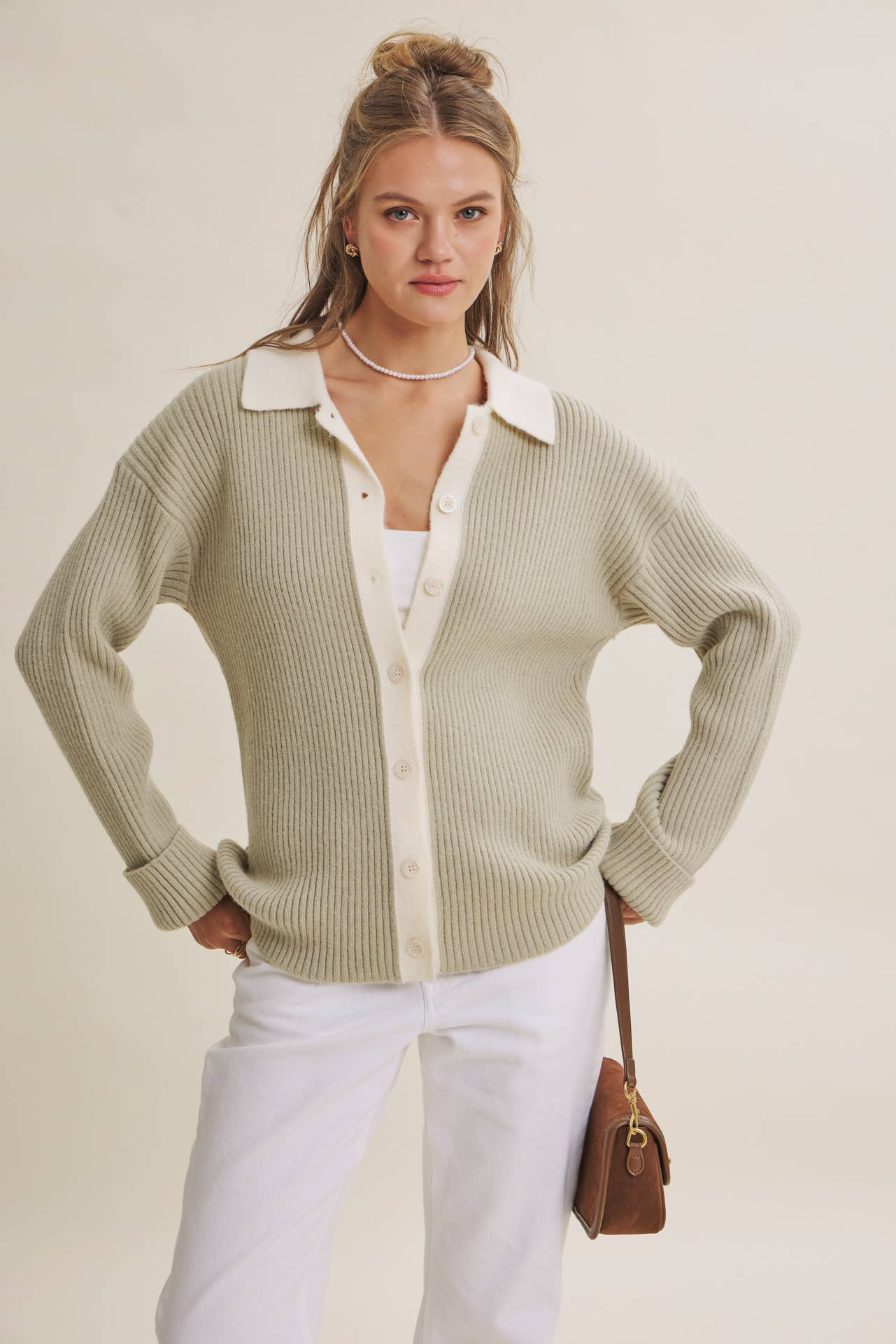 Cozy Cafe Ribbed Cardigan