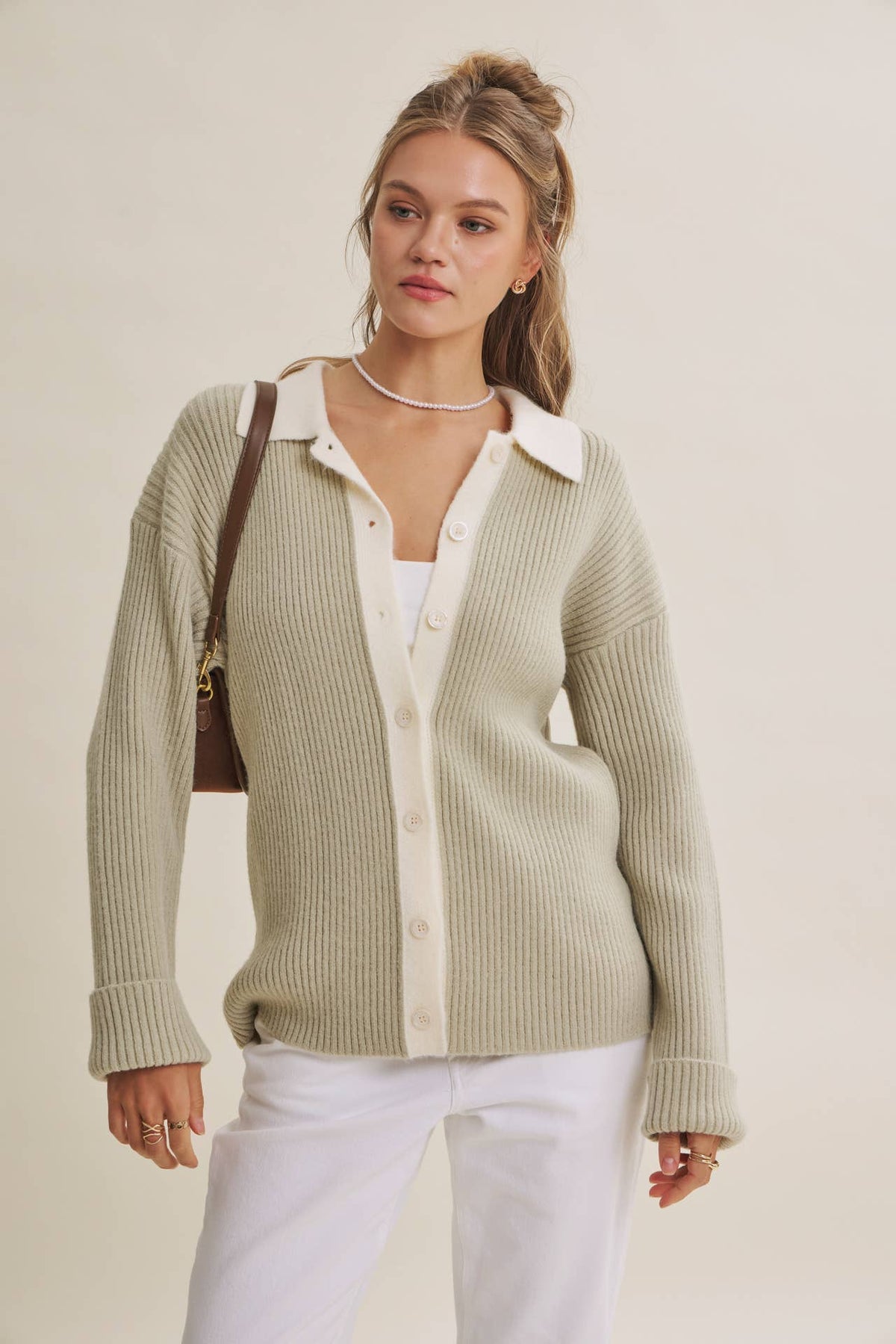 Cozy Cafe Ribbed Cardigan