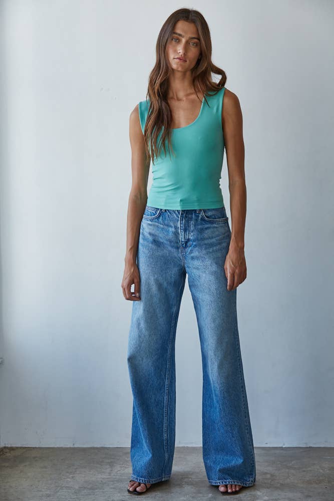 Double Layered Seamless Top- 3 Colors Available