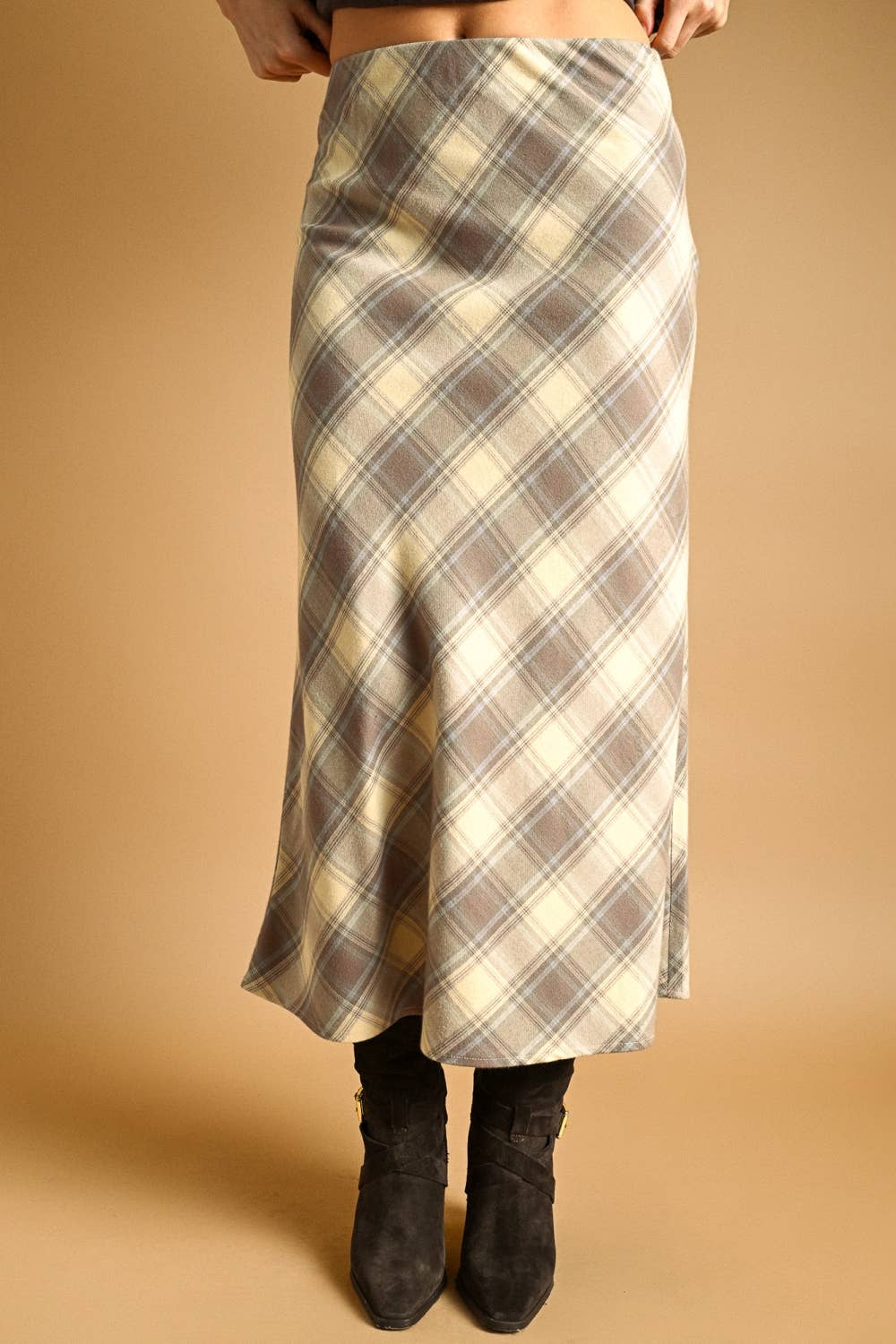Plaid Maxi Skirt