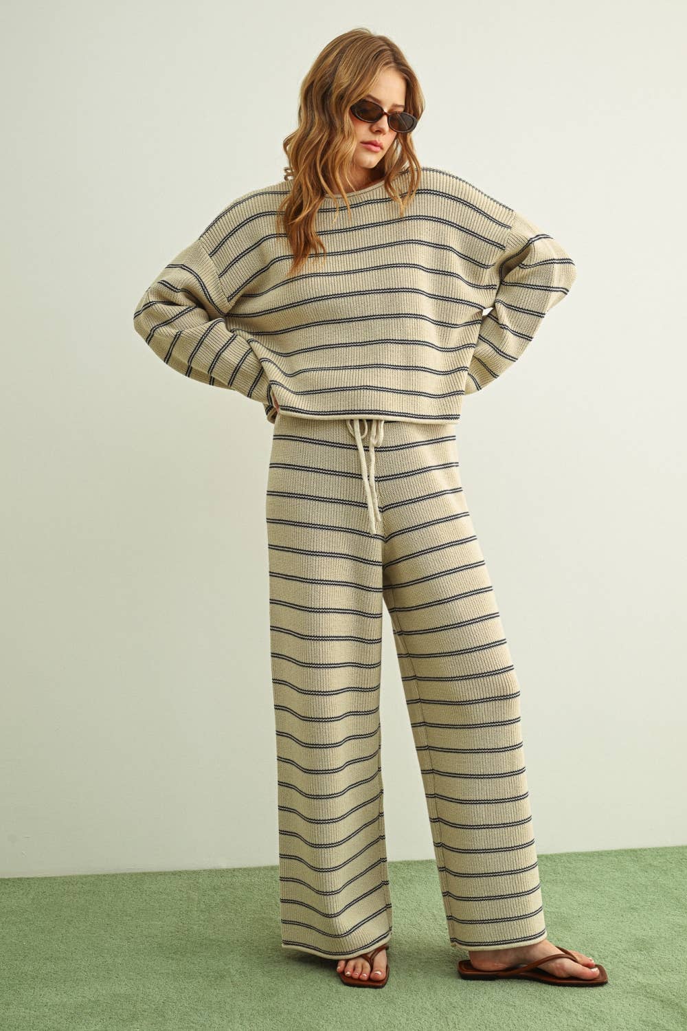 Striped Ribbed Sweater