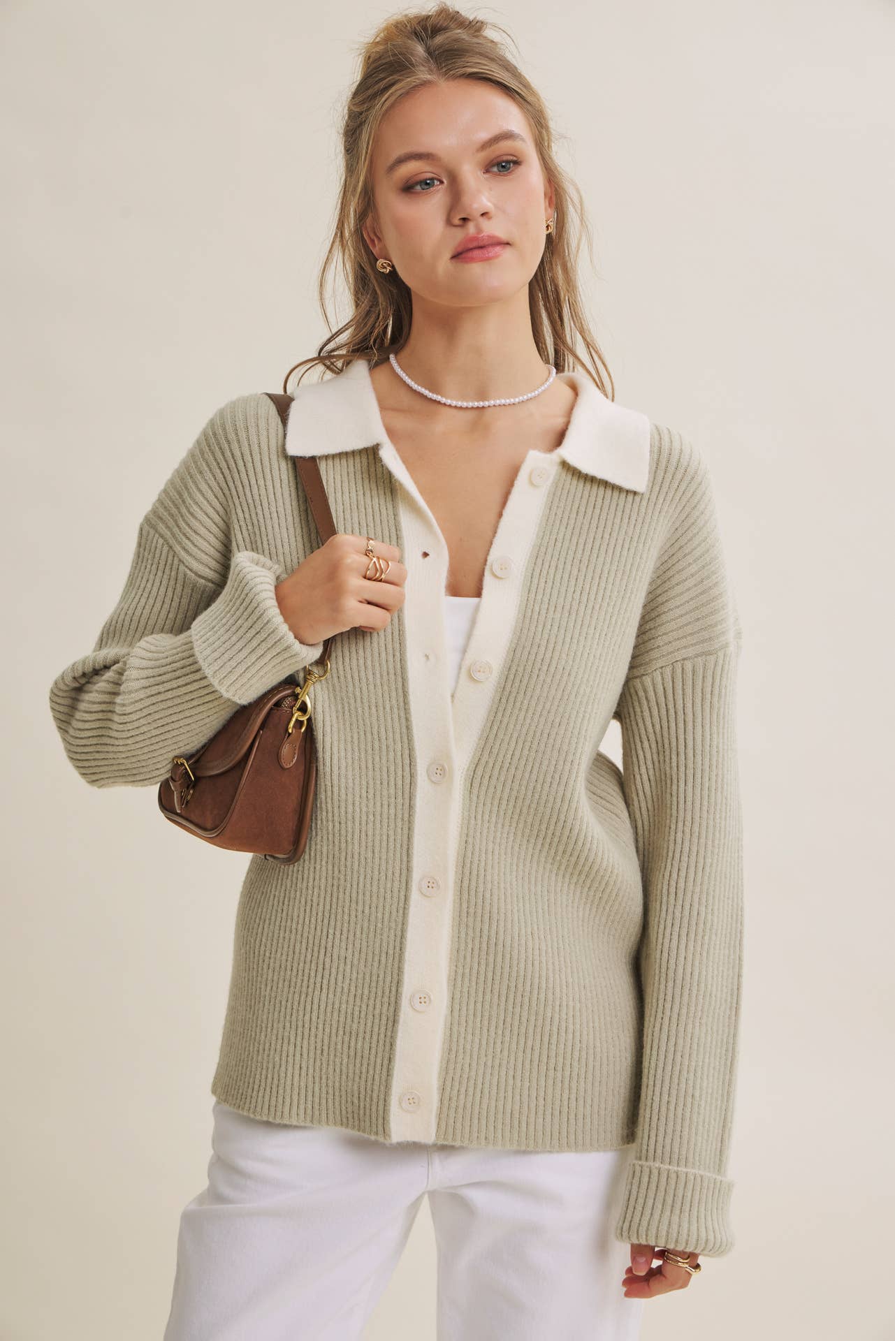 Cozy Cafe Ribbed Cardigan
