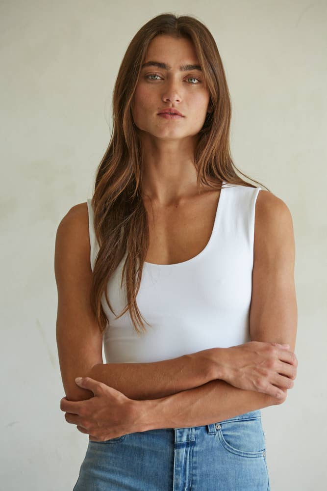 Double Layered Seamless Top- 3 Colors Available
